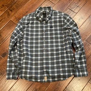 Harley-Davidson Branded Plaid Button Front Long Sleeve Shirt Size 2XL USED